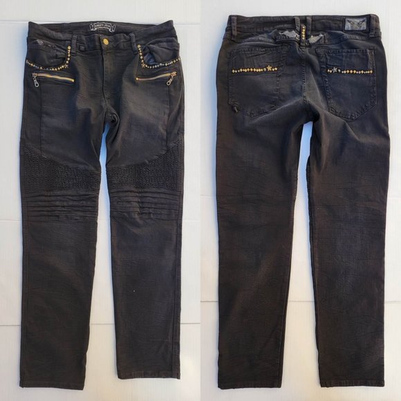 New Men's ROBIN'S JEAN sz 36 Slim Biker Jeans